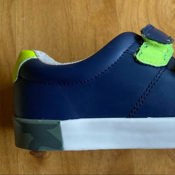 Navy Mini Boden Velcro Sneakers - Picture 4 of 4